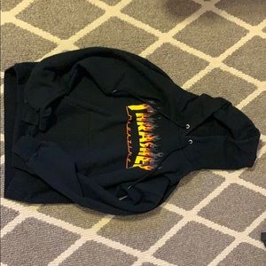 Trasher BBQ Flame Black Hoodie